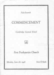 Class of 1948 Commencement Program