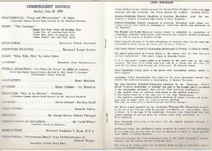 to see a copy of the 1968 Commencement Program