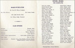 to see a copy of the 1968 Commencement Program